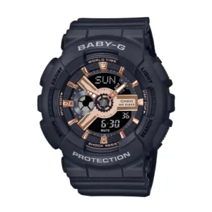 Casio BA-110XRG-1ADR ساعت مچی مردانه با قاب رزین مشکی و صفحه دودی - تصویر شاخص