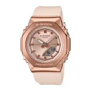 Casio GM-S2110PG-4ADR زنانه با قاب رزگلد و بند رزین زیست پایه - تصویر شاخص