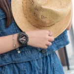 Casio BA-110XRG-1ADR گالری تصویر 01: قاب رزین مشکی، بند رزین مشکی و صفحه دودی