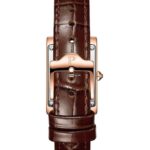 ژاک فیلیپ JPQLS653123 گالری 2 صفحه نقره‌ای کلاسیک با بند چرم قهوه‌ای