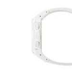 Casio GD-B500-7DR گالری 2 - بند رزین سفید و نمای جانبی ساعت