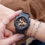 Casio BA-110XRG-1ADR گالری تصویر 03: صفحه مشکی و شیشه معدنی با قاب رزین