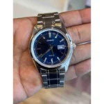 Casio MTP-B180D-2AVDF ساعت مچی مردانه با بند استیل ضد زنگ، قاب نقره‌ای، صفحه سرمه‌ای - گالری 01