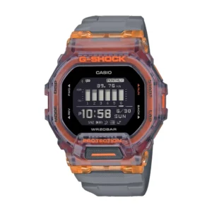 Casio GBD-200SM-1A5DR ساعت مچی مردانه – تصویر شاخص با قاب رزین قهوه‌ای و صفحه مشکی