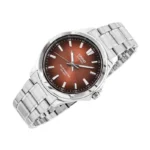 Casio MTS-RS100D-5ADF گالری تصویر 1 قاب استیل بند استیل صفحه قهوه‌ای-مس