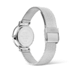 Daniel Wellington DW00100796 گالری تصویر 2: بند استیل نقره‌ای و قفل میلانی در نما از جلو