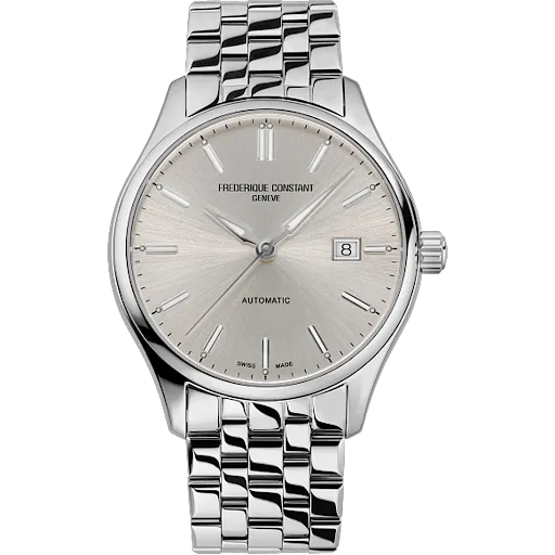 ساعت مچی مردانه فردریک کنستانت مدل Frederique Constant FC-303BG5B6B با بند استیل و صفحه نقره‌ای رنگ