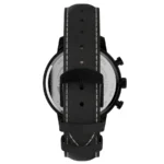 Timex TW2U39200 Image 1 - قاب استیل گرد بند چرمی مشکی و شیشه معدنی