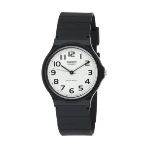 Casio MQ-24-7B2LDF Unisex Sports Watch main image with black resin case and white dial