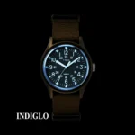 Timex TW2R37500 - بند برزنتی سبز و قاب آلومینیومی با صفحه سبز
