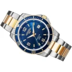 Roamer 862844494520 تصویر 1 - قاب استیل ضد حساسیت نقره‌ای با صفحه آبی