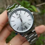 Casio MTP-V005D-7B تصویر 1 با قاب استیل نقره‌ای و بند فلزی