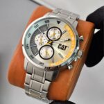 کاترپیلار AK.149.11.227 گالری 3؛ بدنه استیل و شیشه هارد کریستال، رنگ صفحه مشکی