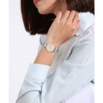 تصویر گالری Casio LTP-VT01D-4BUDF - نمای کامل با بدنه استیل و بند نقره‌ای