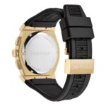 ساعت فراگامو SFSFMR00824 SFMR008244 صفحه مشکی و قاب طلایی