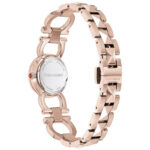 ساعت فراگامو SFSG003243 با قاب استیل مسی رنگ، بند استیل و صفحه نقره‌ای