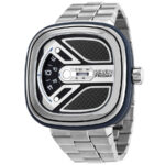 سون فرایدی SF-MIB/01M 01M2 — تصویر شاخص با قاب سرمه‌ای استیل و موتور اتوماتیک