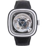 ساعت مچی سون فرایدی SF-PG1/01 با قاب استیل مشکی و بند چرمی مشکی – تصویر شاخص 0