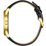 سیتیزن BH5002-02E2 ساعت مچی با قاب طلایی، صفحه مشکی و بند چرمی مشکی