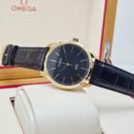 سیتیزن BH5002-02E7 ساعت مچی با قاب طلایی، صفحه مشکی و بند چرمی