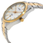 ساعت مچی سیتیزن BI1036-57A5 با قاب طلایی استیل، صفحه نقره‌ای