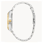 سیتیزن BM7334-58B2 با قاب استیل ضد حساسیت و بند نقره‌ای-طلایی