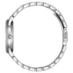 سیتیزن EM0411-71A3 ساعت مچی با قاب استیل و بند استیل – صفحه سفید-صدفی