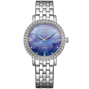 سیتیزن EL3100-55N زنانه کلاسیک با قاب استیل و صفحه سرمه‌ای-صدفی