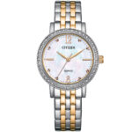 سیتیزن EL3106-59D1 ساعت زنانه کلاسیک با بند استیل و صفحه سفید