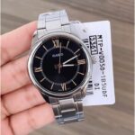 Casio MTP-V005D-1B5UDF ساعت مردانه با قاب استیل و صفحه مشکی - گالری تصویر 1