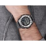 Casio MWD-100HD-1AVDF تصویر4 نمای نزدیک قاب گرد استیل و بند