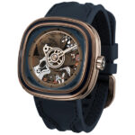 سون فرایدی SF-T2/08 گالری 5 بند سیلیکون آبی نفتی با صفحه چند رنگ