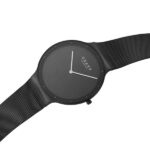 اباکو V307GXBBMB - مدل کلاسیک مردانه با بدنه استیل مشکی و بند استیل