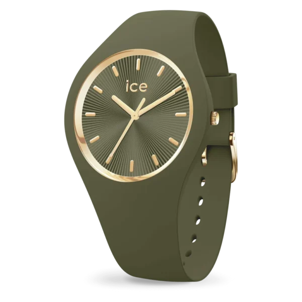 آیس واچ I-25353 – ساعت مچی اسپرت زنانه با قاب olive-green champagne، ساخت بلژیک