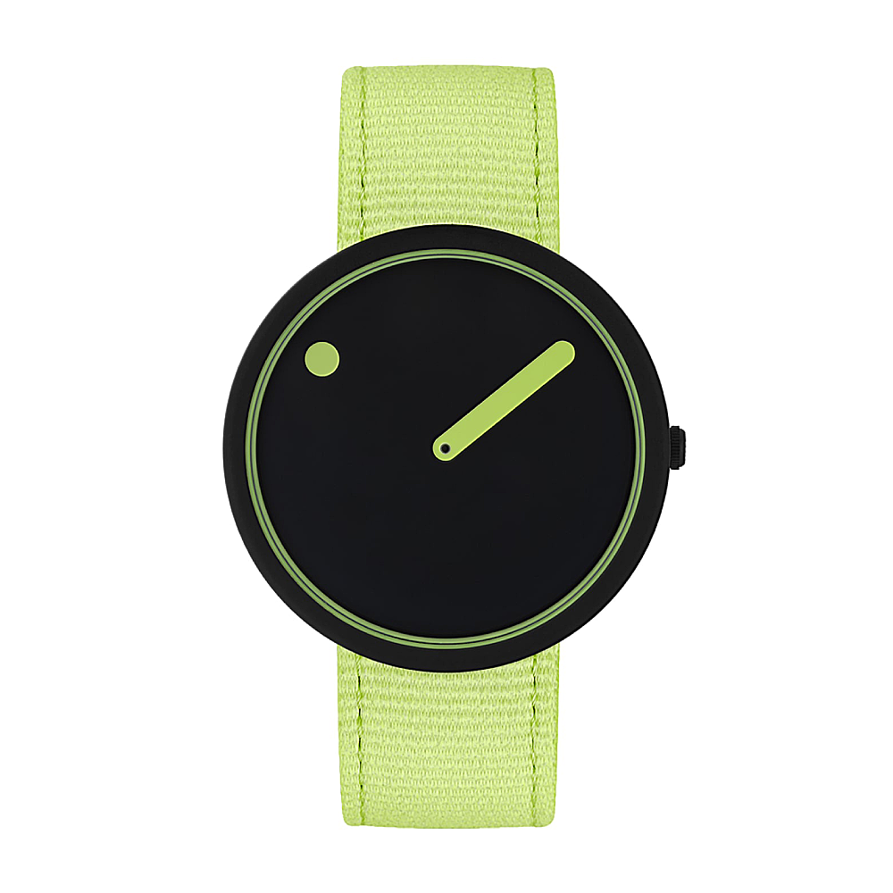 ساعت مچی اسپرت پیکتو PR44023-R013 با بند پارچه‌ای سبز و قاب استیل مشکی - تصویر شاخص