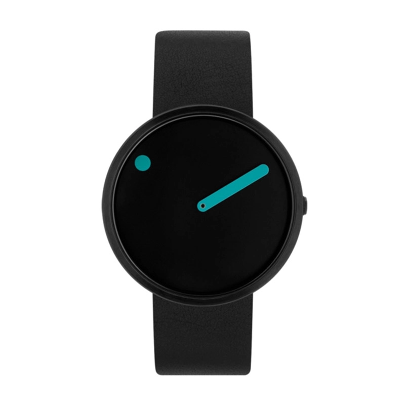 ساعت مچی مردانه پیکتو P43350-4120B با بند چرم مشکی و قاب استیل