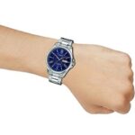 تصویر گالری 4 از کاسیو MTP-1384D-2AVDF با صفحه سرمهای و بدنه استیل