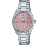 تصویر اصلی ساعت مچی زنانه کاسیو مدل LTP-1302DD-4A1VDF با صفحه صورتی و قاب برنجی روکش استیل