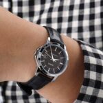 کاسیو LTP-V004L-1A7 ساعت مچی زنانه با قاب گرد و صفحه مشکی