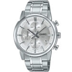 کاسیو MTP-E510D-7AVDF ساعت مچی مردانه کلاسیک با بدنه استیل و صفحه نقرهای