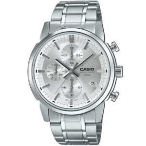کاسیو MTP-E510D-7AVDF ساعت مچی مردانه کلاسیک با بدنه استیل و صفحه نقره‌ای