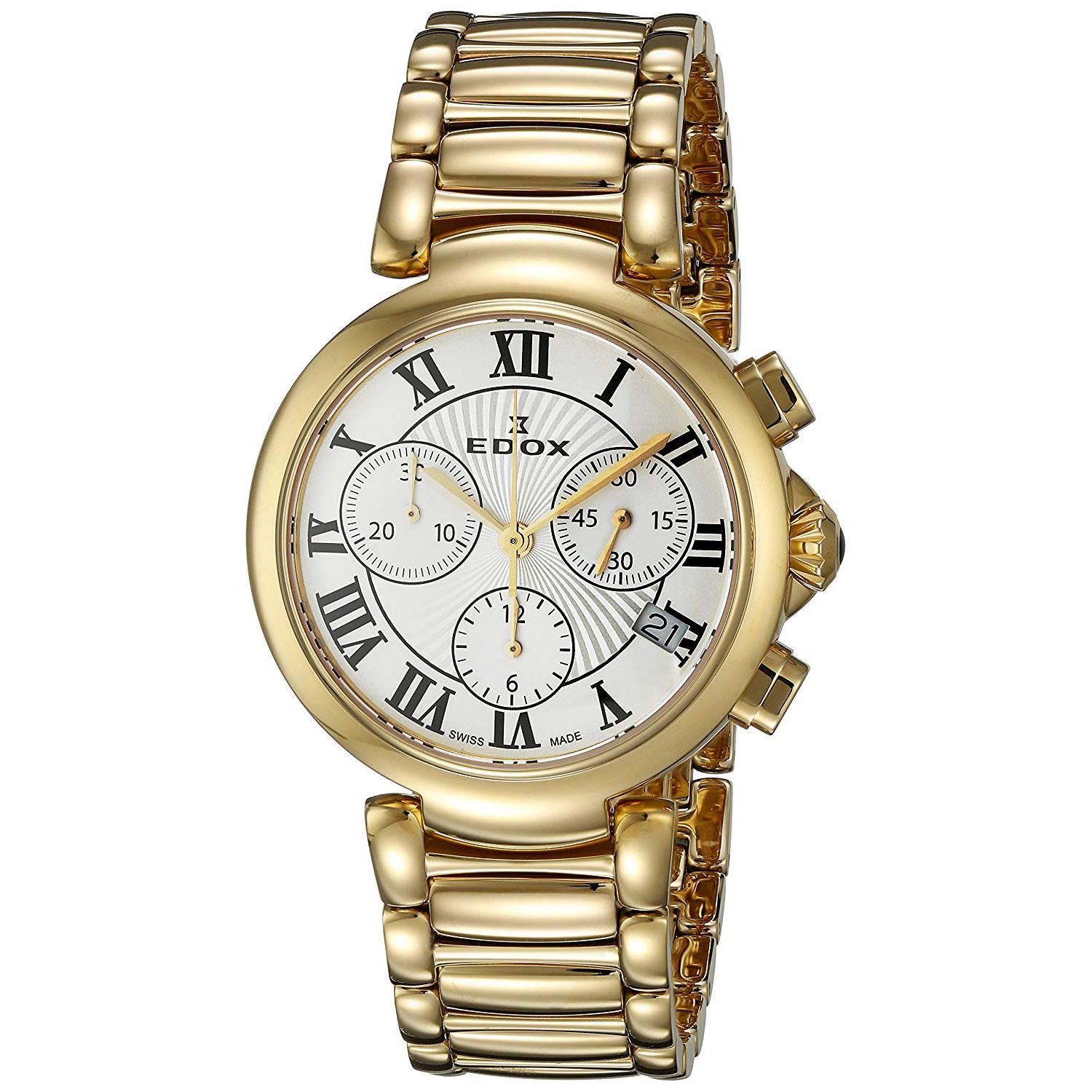 قیمت و خرید ساعت ادوکس مدل 1022037RMAR زنانه با قاب طلایی استیل