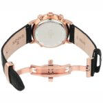 ادوکس 1050137RAIR گالری تصویر 2 بند چرمی مشکی با قاب استیل مسی و صفحه نقرهای