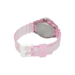 کاسیو LRW-200HS-4EVDF بند رزین صورتی با قاب گرد و صفحه صورتی - نسخه B