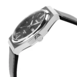 ساعت مچی مردانه کاسیو MTP-E735L-8AVDF با بند چرمی مشکی، قاب استیل نقره‌ای و صفحه خاکستری