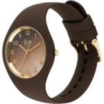 Ice-Watch I-24986 بند قهوه‌ای سیلیکون، صفحه قهوه‌ای و قاب گرد - گالری تصویر 1