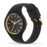 آیس واچ I-25354 مدل Ice Glitter Black با بند سیلیکون مشکی و قاب استیل مشکی