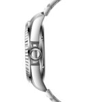 Jacques Philippe JPQGS591316V2 تصویر 1: بدنه استیل ضد زنگ، قاب گرد نقره‌ای، صفحه مشکی