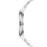 ژاک فیلیپ JPQGS741316 بند استیل نقره‌ای، صفحه مشکی و قاب استیل