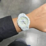 Casio GBA-950-7ADR ساعت مچی مردانه با بند رزین سفید و شیشه معدنی - گرافیک تصویر 7